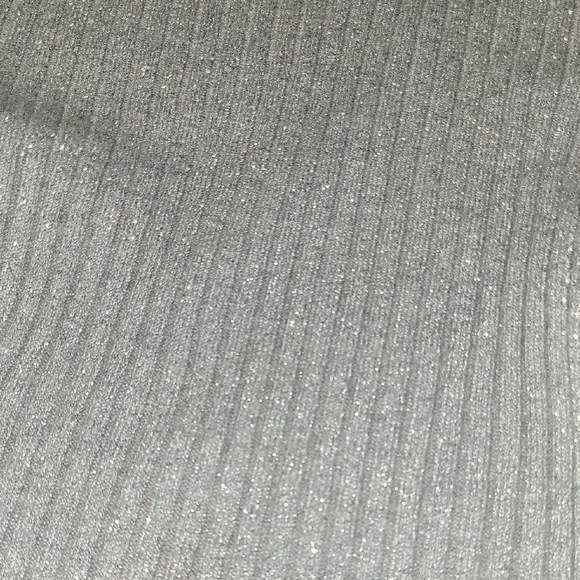 Express Light Gray Ribbed Turtleneck Sweater - Picture 5 of 10